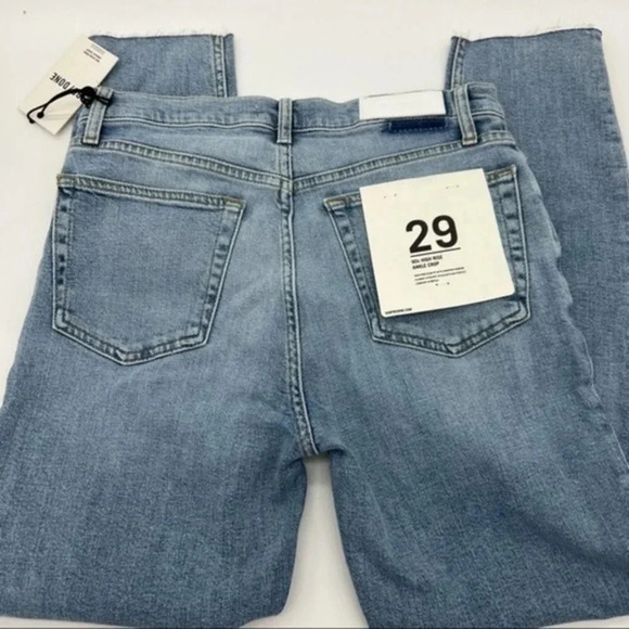 RE DONE 90s High-Rise Ankle Crop Jeans size 29 B937 - Picture 3 of 7